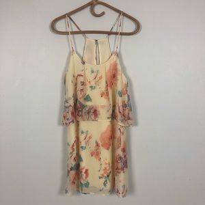Everly Floral Dress | Lined | Loose Overlay | Sm
